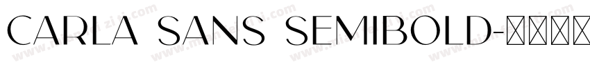 Carla Sans Semibold字体转换